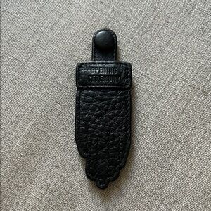 Brand New Opening Ceremony Black Leather Hand Keychain